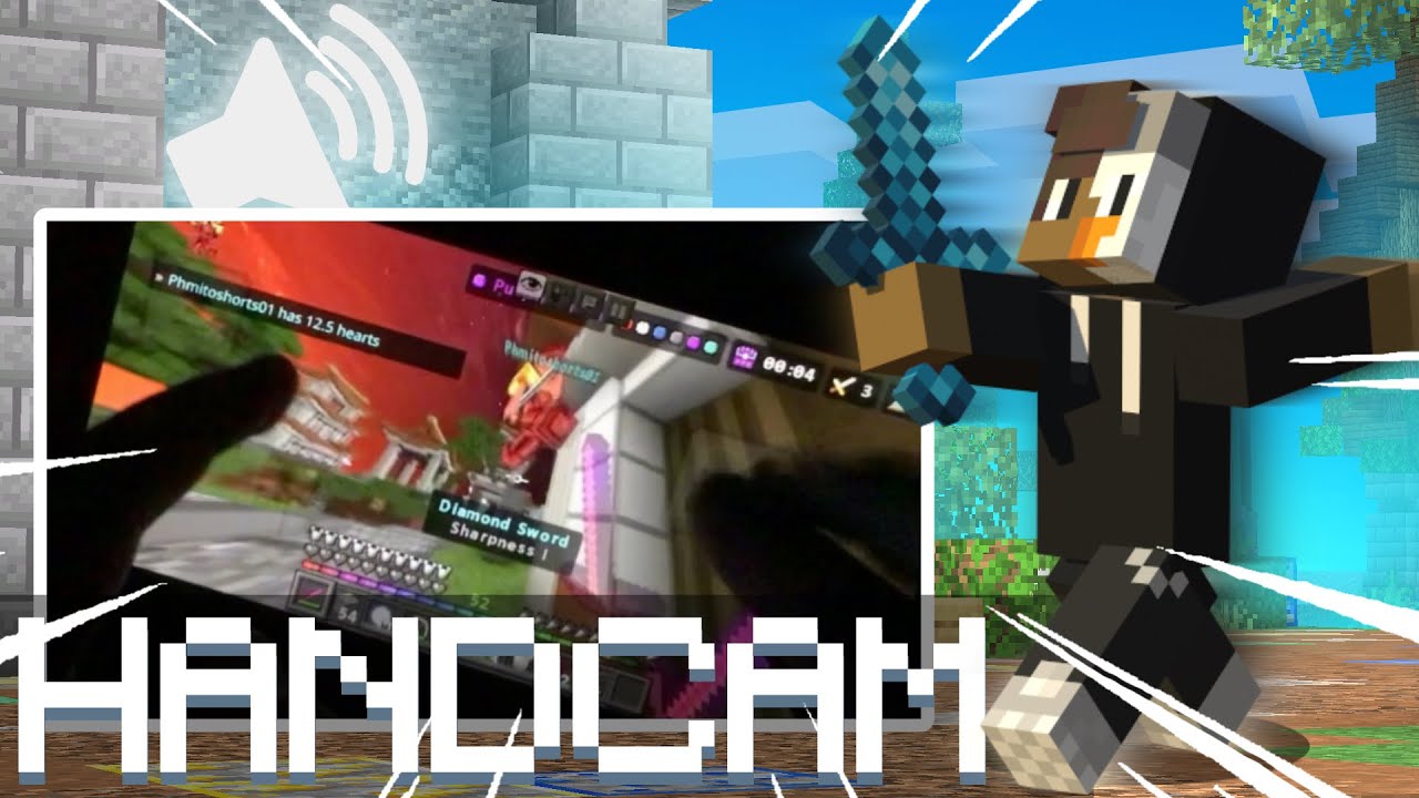 Hive Skywars Mobile Handcam || MCPE