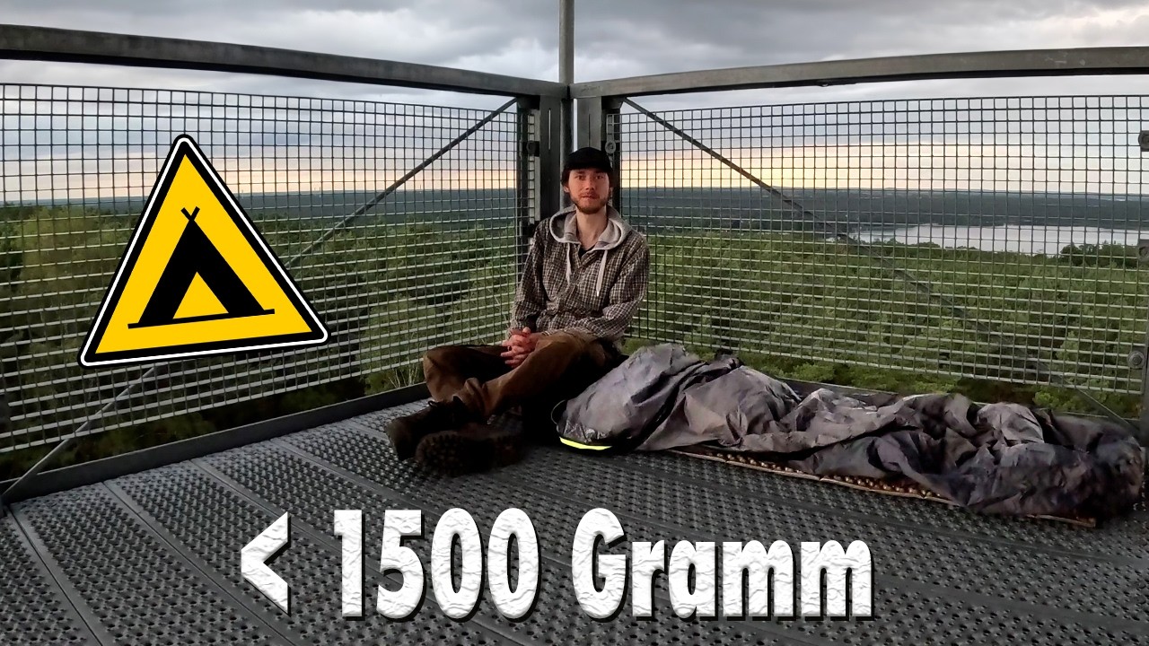 Übernachtung mit Ultralight Schlafsetup unter 1,5 kg | Solo Biwak | Leichtes Wandern