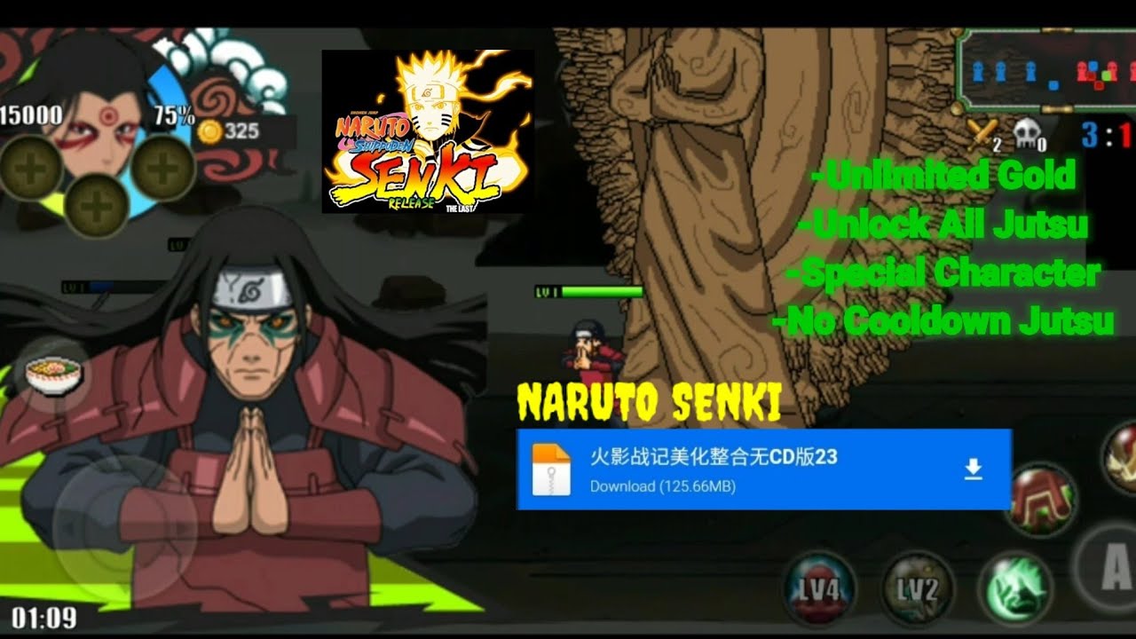NARUTO SENKI MOD APK TERBARU NO COOLDOWN, UNLIMITED MONEY,SPECIAL CHARACTER | SKILL HD NO PASSWORD