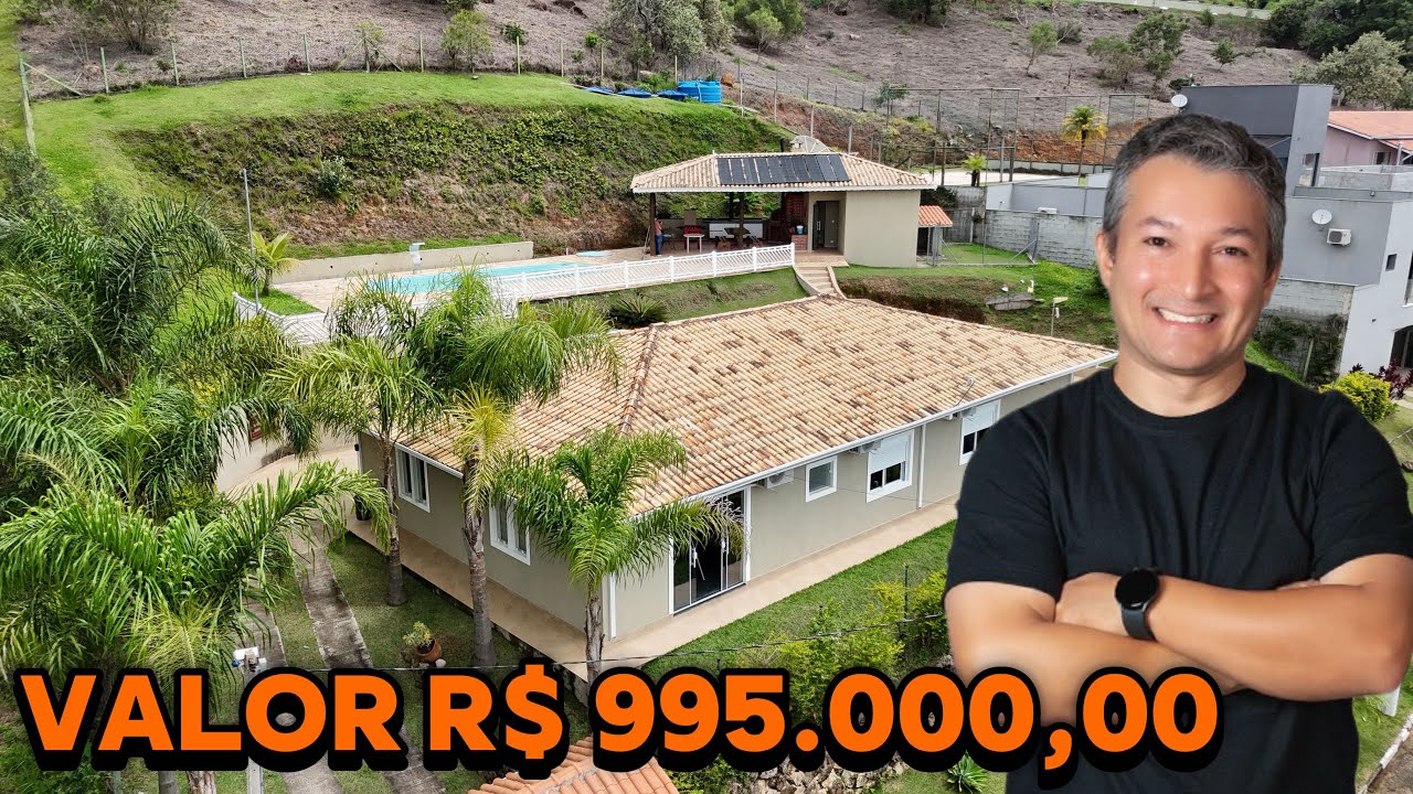 Casa em condomínio a venda em Atibaia, térrea, 4 suítes, abaixo do valor avaliado #chácara 