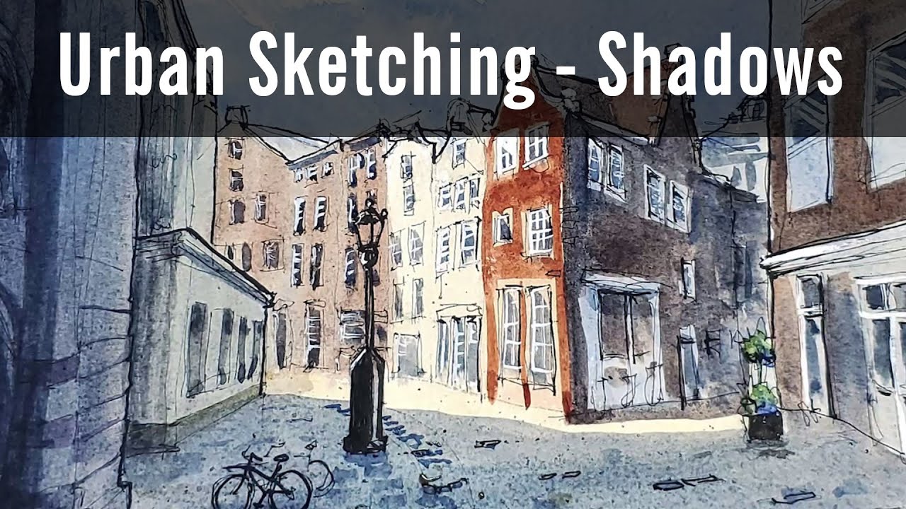 How to Add Shadow to an Urban Sketch - Beginners Tips