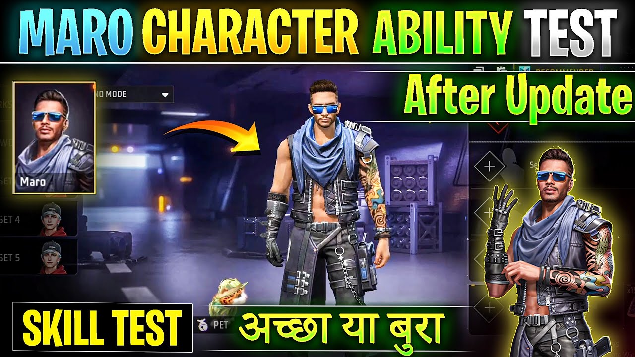 Free Fire Maro Character Ability | Maro character Skill Test After update