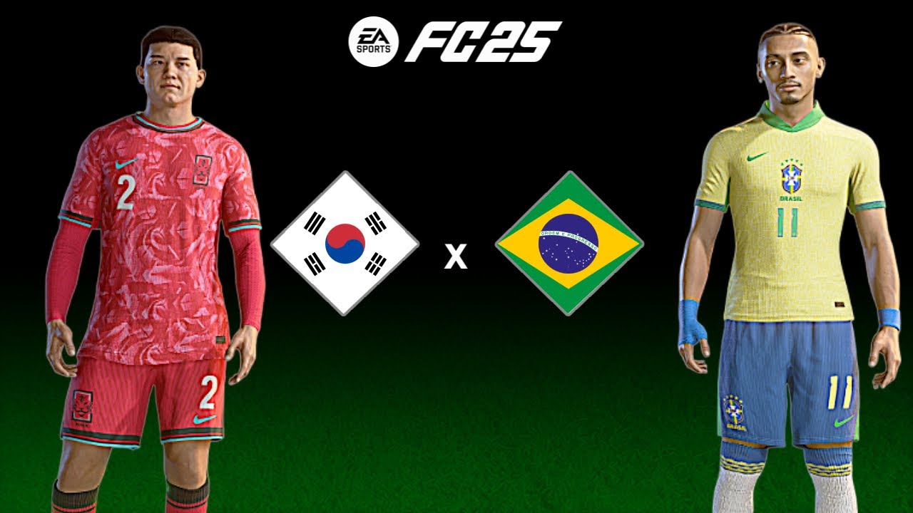 FIFA 25 - Coreia do Sul vs Brasil | Gameplay PS5  [4K 60FPS] Amistoso 2025