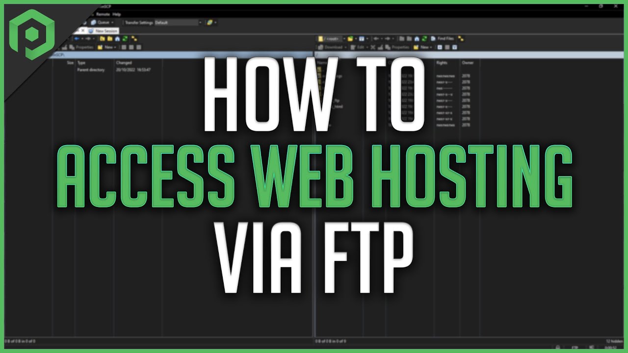 How to Access Web Hosting via FTP