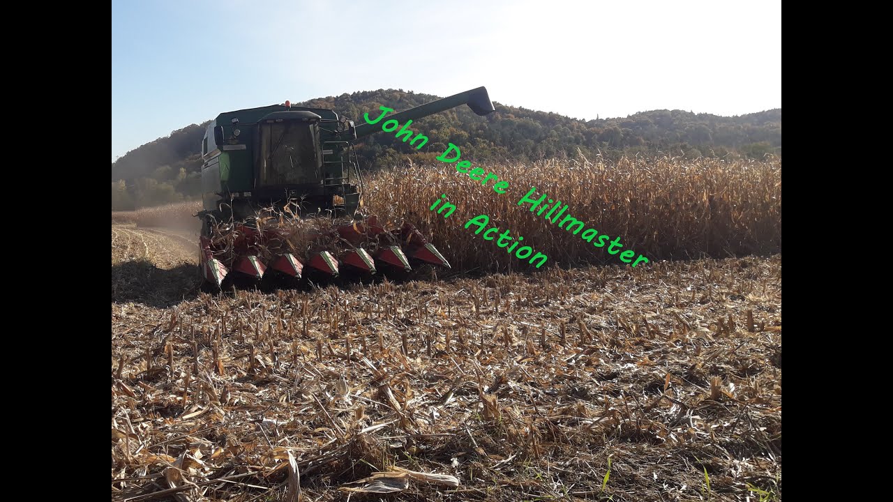 Mais dreschen 2021  John Deere Hillmaster Teil 2