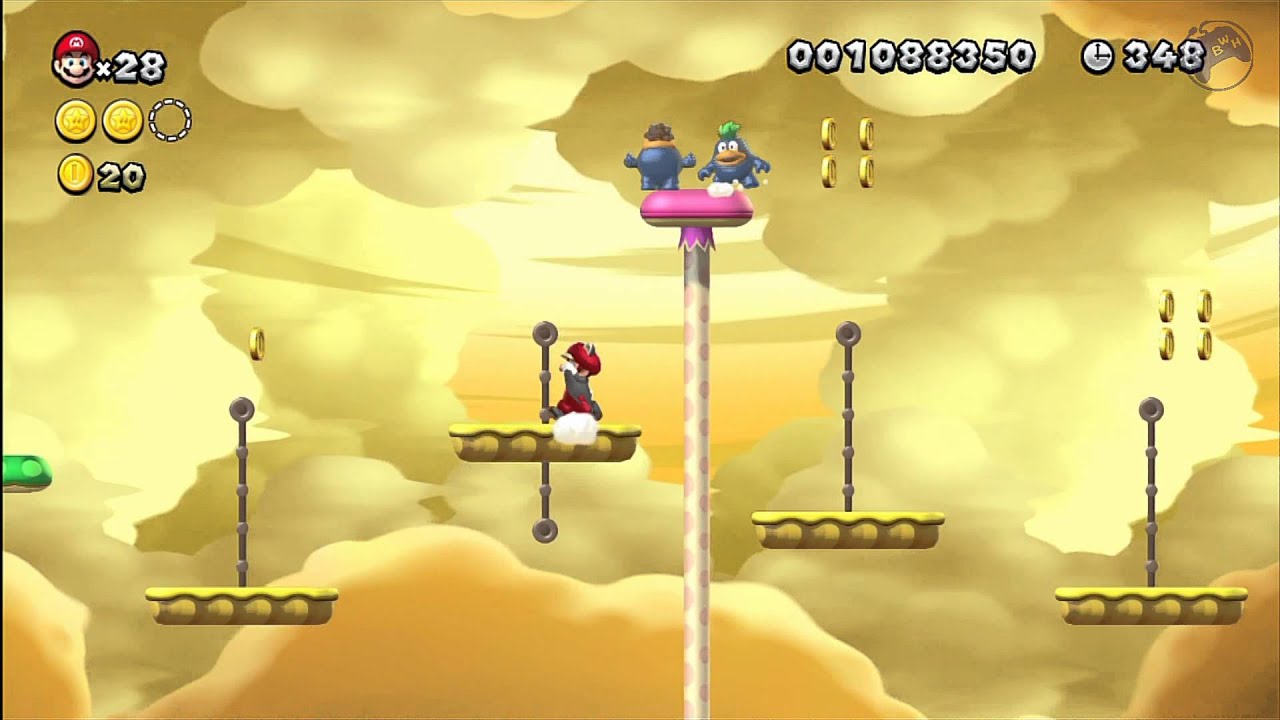 Layer-Cake Desert-5 Dry Desert Mushrooms [New Super Mario Bros Wii U]