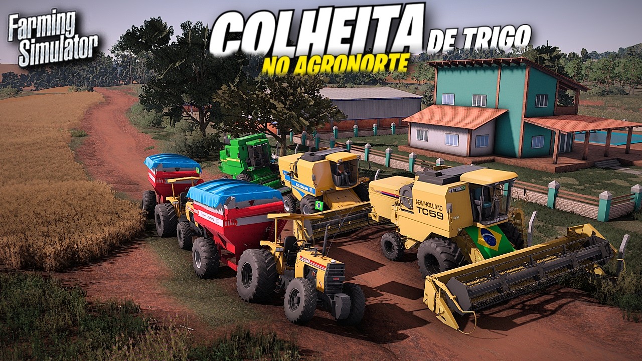 Colheita Do Trigo Na Região 100% Realista | Farming Simulator 22 Simulando Vida Real