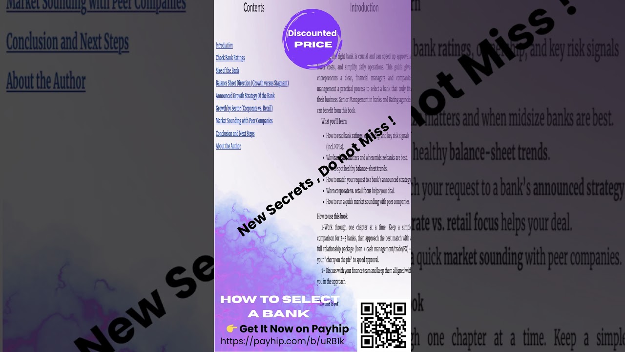 How to Select a Bank #FinanceGuide #SmartBanking #DorySmart