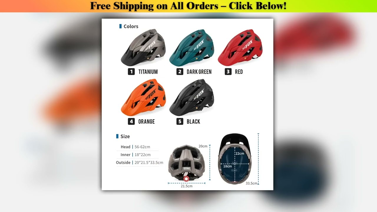 BATFOX Cycling Helmet Bike MTB Bicycle Helmet 2024 New Orange Men Women Mountain Road Bike