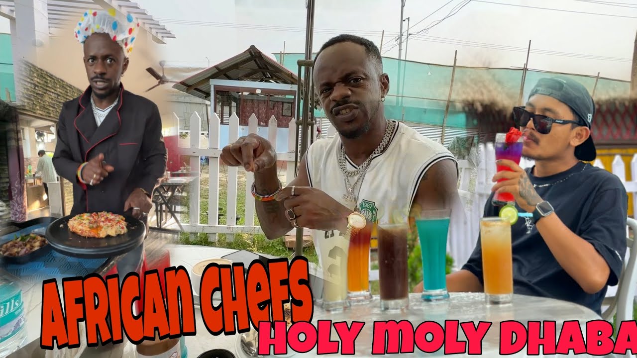 New African Chef’s In Holy Moly Dhaba 🥳🤩😅 #inglishmaker