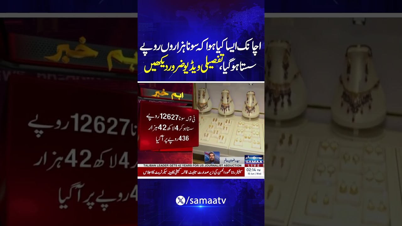 Gold Rate Today in Pakistan | Bad News for Gold Holders | Must Watch Full Details