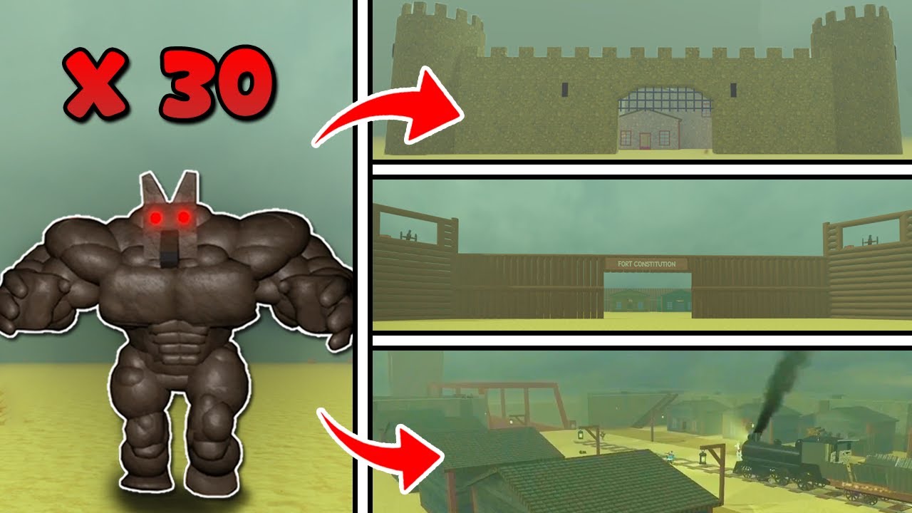 Dead Rails | Roblox | Werewolves take over Castle | Fort Constitution | Outlaw's Town