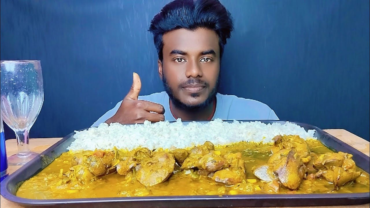 Spicy Chicken Kaleji Curry Rice Eating Video || Chicken Kaleji Eating Video ||Asmr,🔥BigBites Mukbang