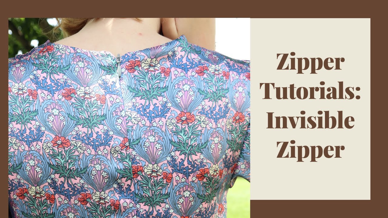 Zipper Tutorials: Invisible Zipper
