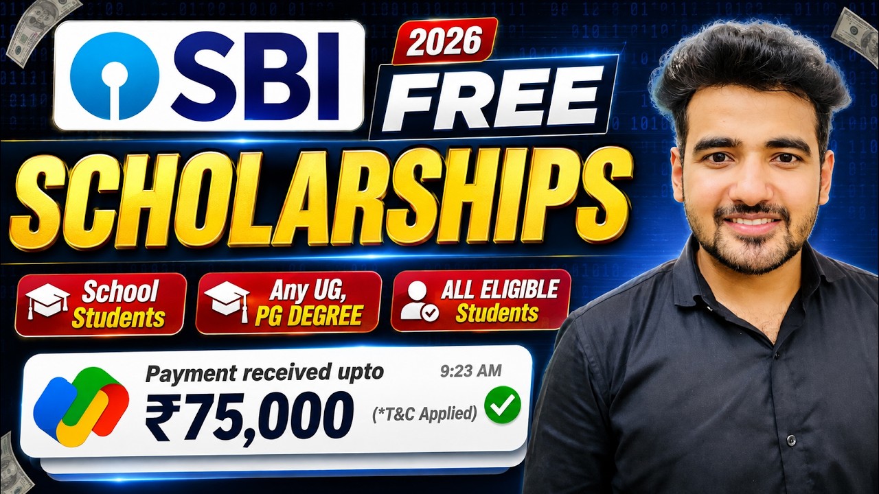SBI Free Online Scholarships for School & College Students | SBI Platinum Asha Scholarship 2026
