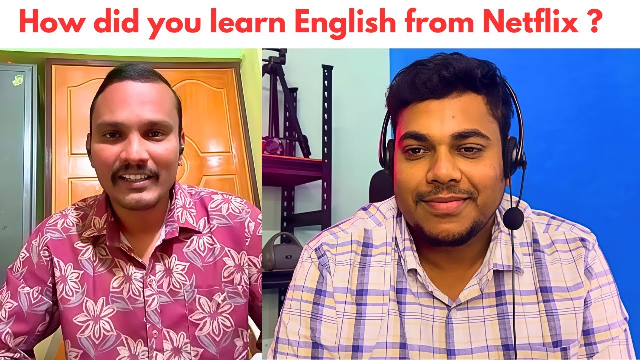 Bro learnt English from netflix videos..