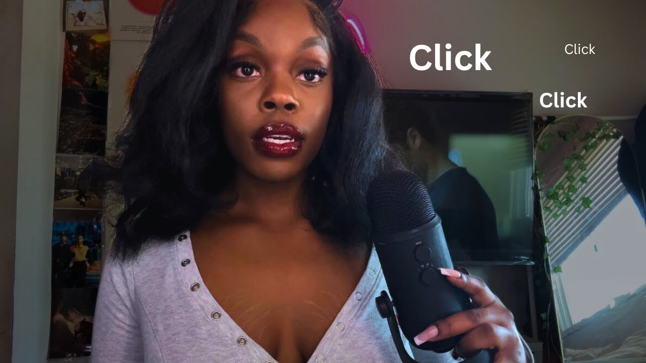 ASMR Clicky Whispers Right ON the mic 🎙️🙂‍↔️