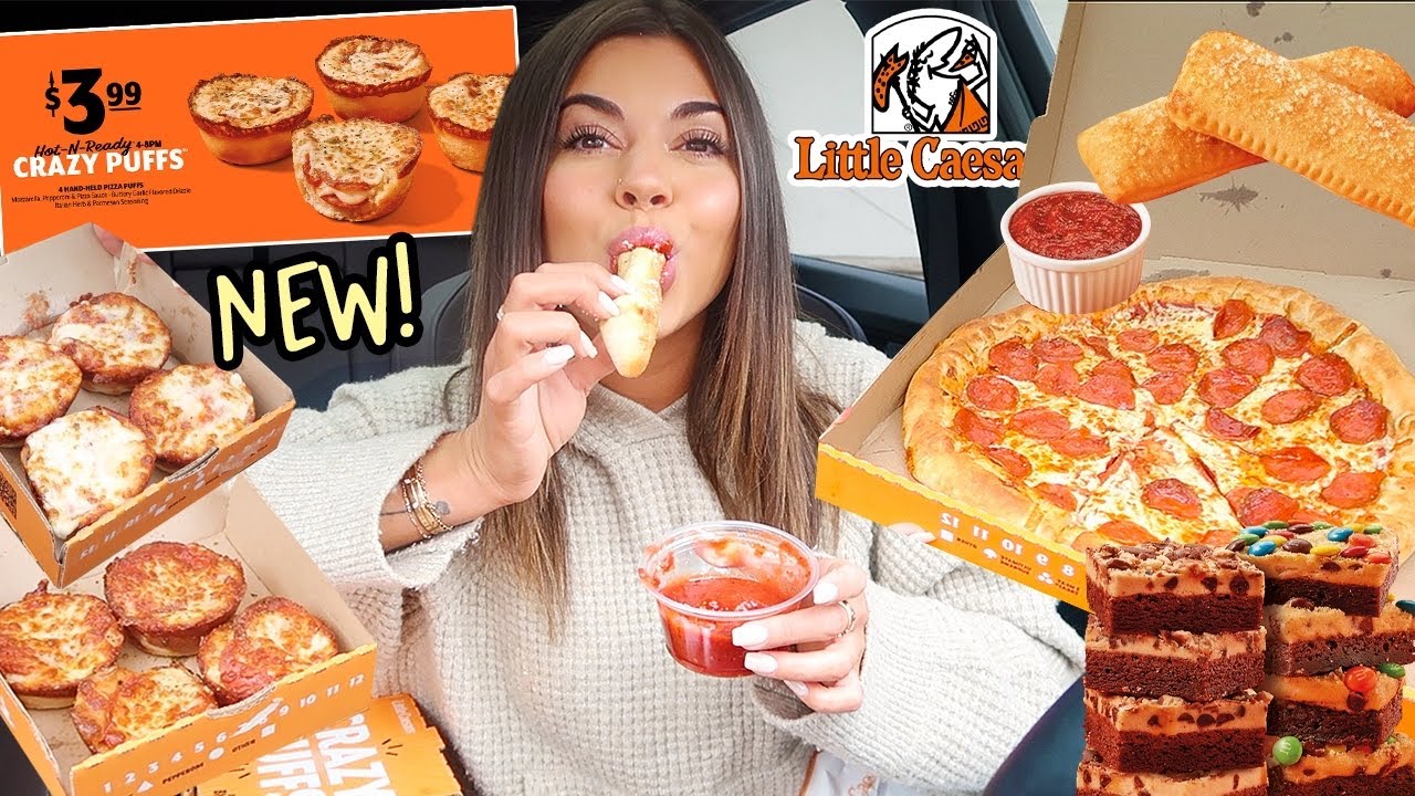 Мое последнее видео на YouTube: пробую НОВЫЕ блюда из меню в Little Caesars!!