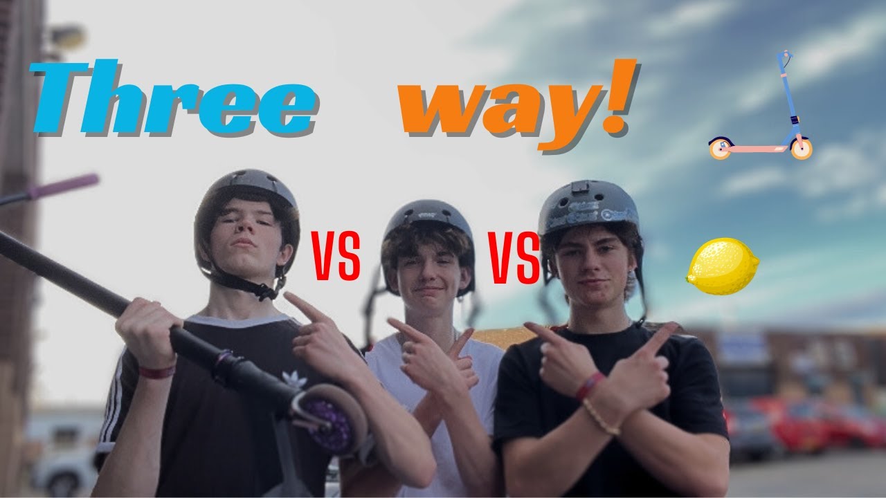 3 WAY GAME OF SCOOT AT JUST RAMPS!
