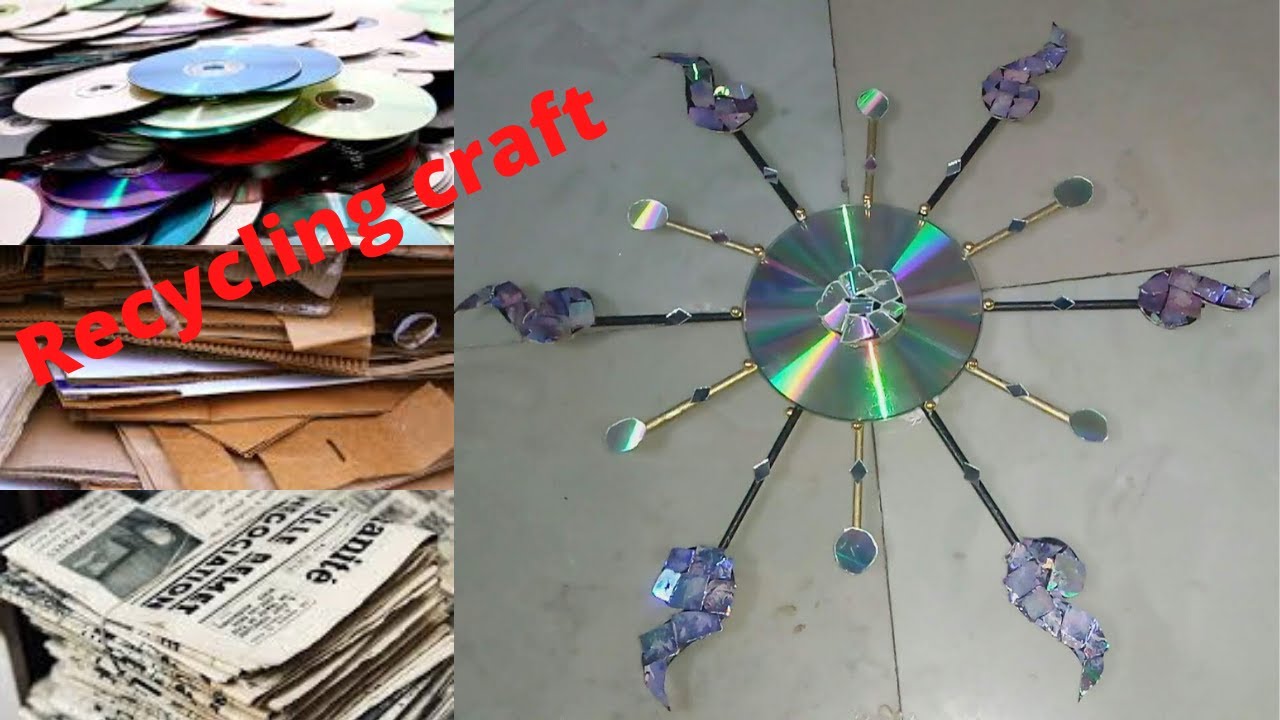 Old cd craft ideas | Best out of waste | Recycling craft | cd craft diy | waste material craft ideas