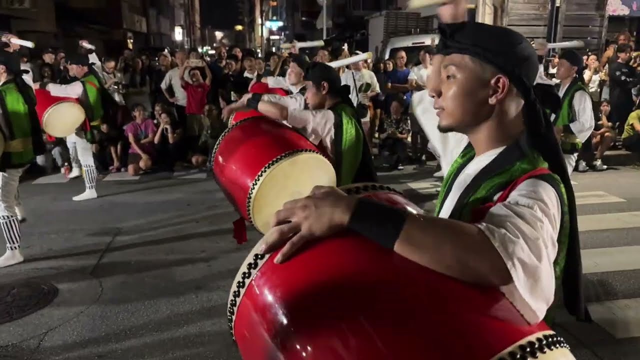 中の町青年会　旧盆ウンケー　道じゅねー　2025-09-04