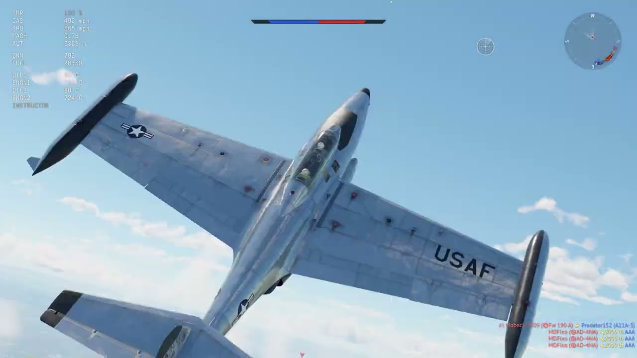 F-89B  4 and 0  (War Thunder AB)