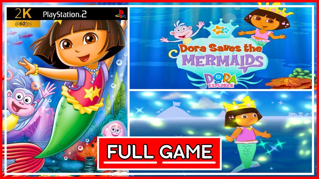 DORA SAVES THE MERMSIDS - FULL GAME - PS2 (PCSX2) - (No Commentary) - [2K 60FPS]