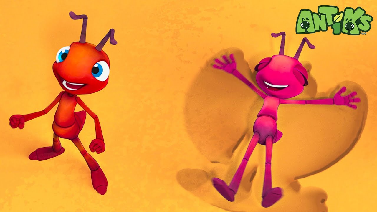 Sculpting Sand Angels | Antiks 🐜 | Action Cartoons For Kids