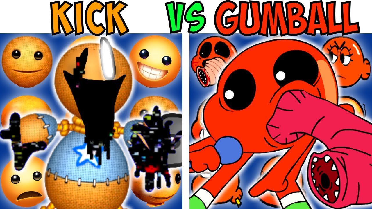 ALL KICK THE BUDDY VS GUMBALL TEST | FNF Character Test | Gameplay VS Playground