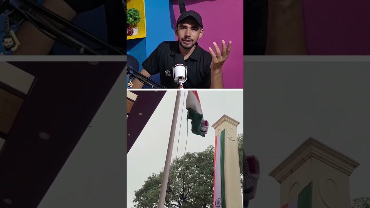 Shivam Dubey on independence day, shivam Dubey funny moment while tricolour functio #biggboss