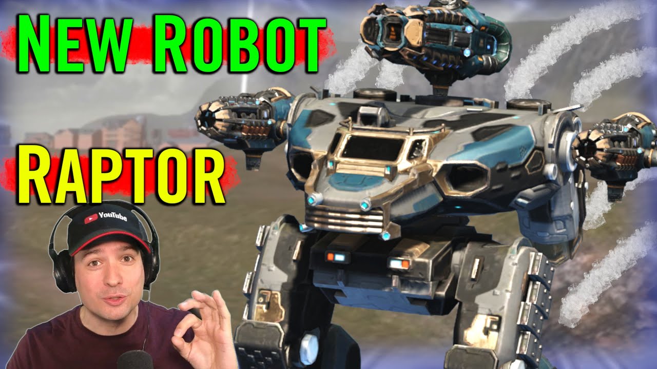 НОВЫЙ Робот RAPTOR и оружие... Тестовый сервер War Robots Геймплей WR