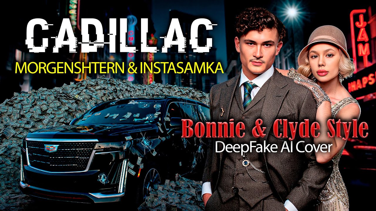 MORGENSHTERN & INSTASAMKA – Cadillac (AI Cover | DeepFake Video | Bonnie & Clyde Style)