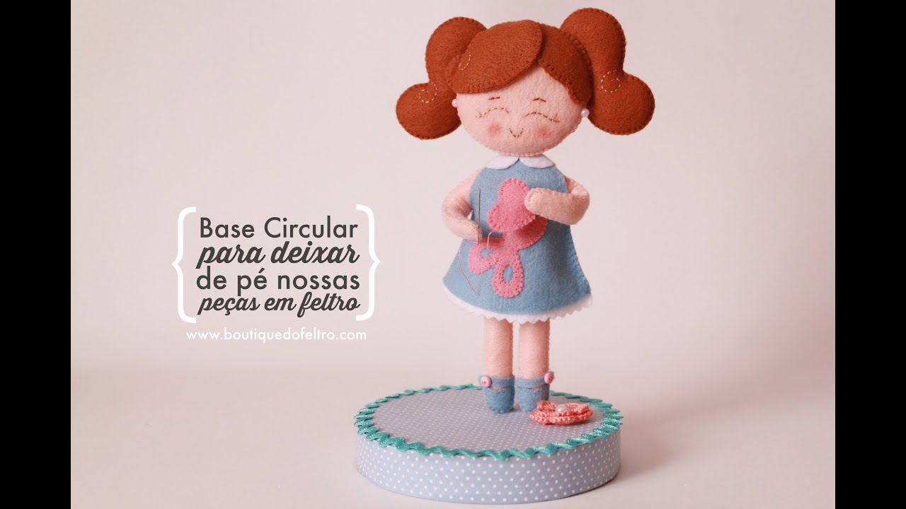 Tutorial: Base para deixar de pé nossas peças em Feltro