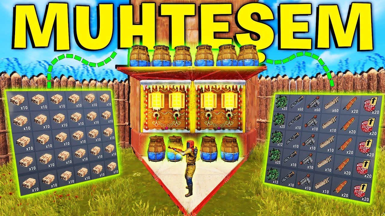 OYUNUN EN BÜYÜK EVİNİ SADECE 2 BOMBA İLE PATLATTIK ! (MUHTEŞEM RAİDLER ve ZENGİNLİK) Rust Türkçe