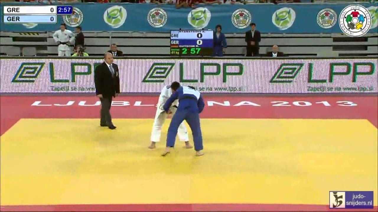 Judo 2013 World Championships Junior Ljubljana: Ntanatsidis (GRE) - Gutsche (GER) [-81kg] semi-final