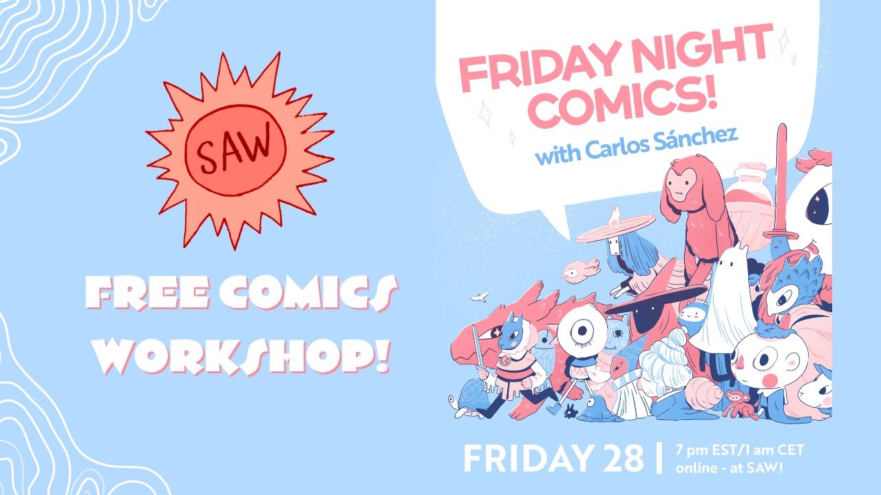 Funny Creatures Comics with Carlos Sánchez - SAW Free Friday Night Comics Workshop
