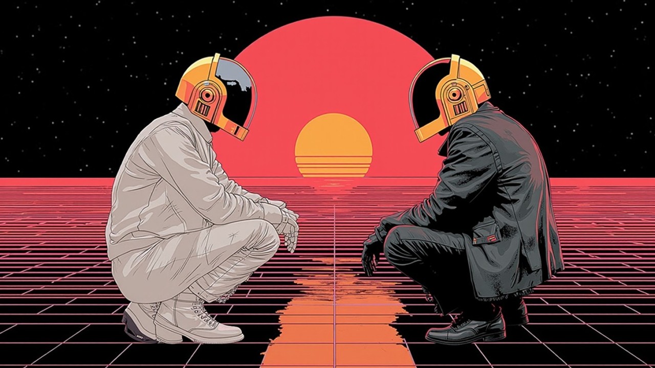 Daft Punk Vibe Funk Wave Retro Chill Electronic Night Drive Music 80s Aesthetic