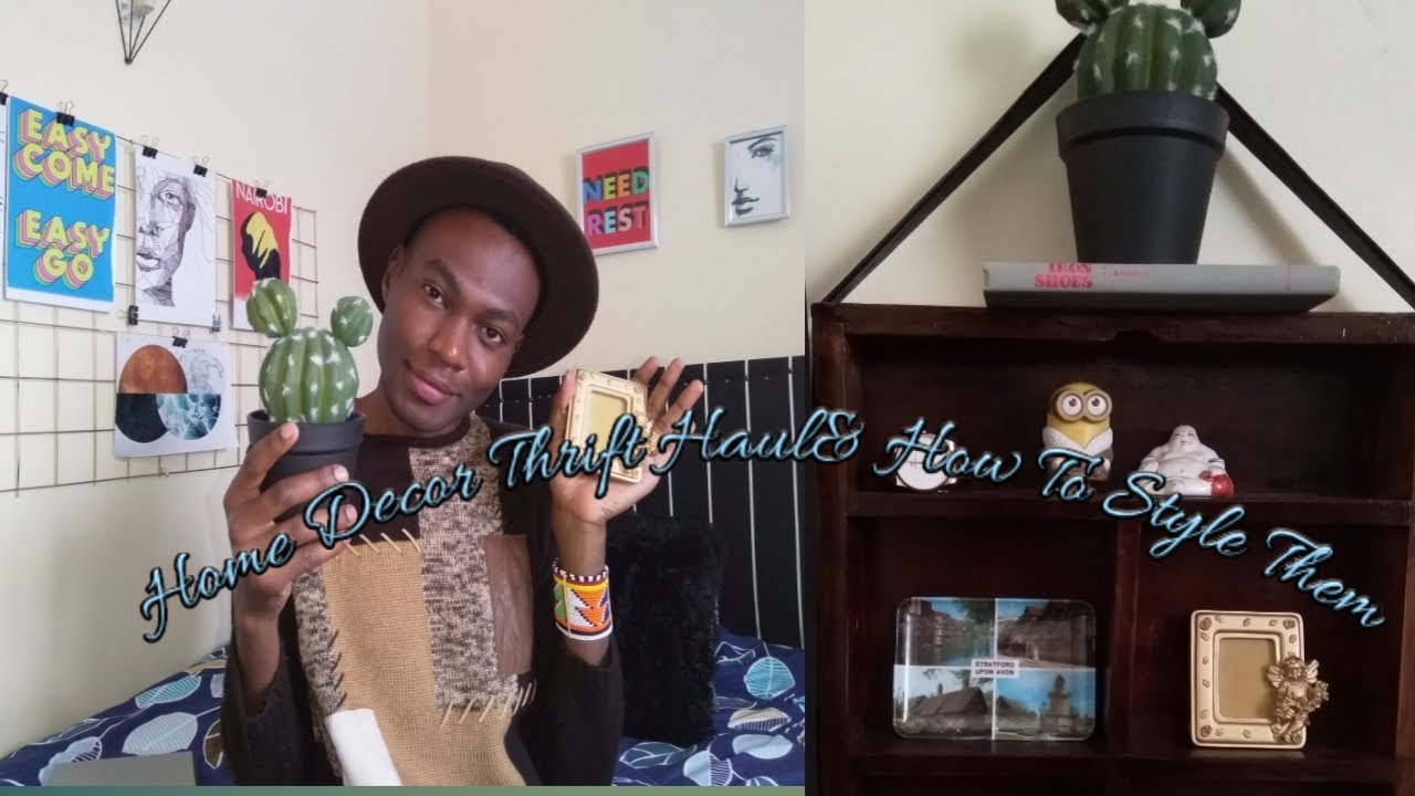 DIY Room Decor Kenya !Home DecorThrift Haul Kenya+How to Style A DIY Night stand/Table