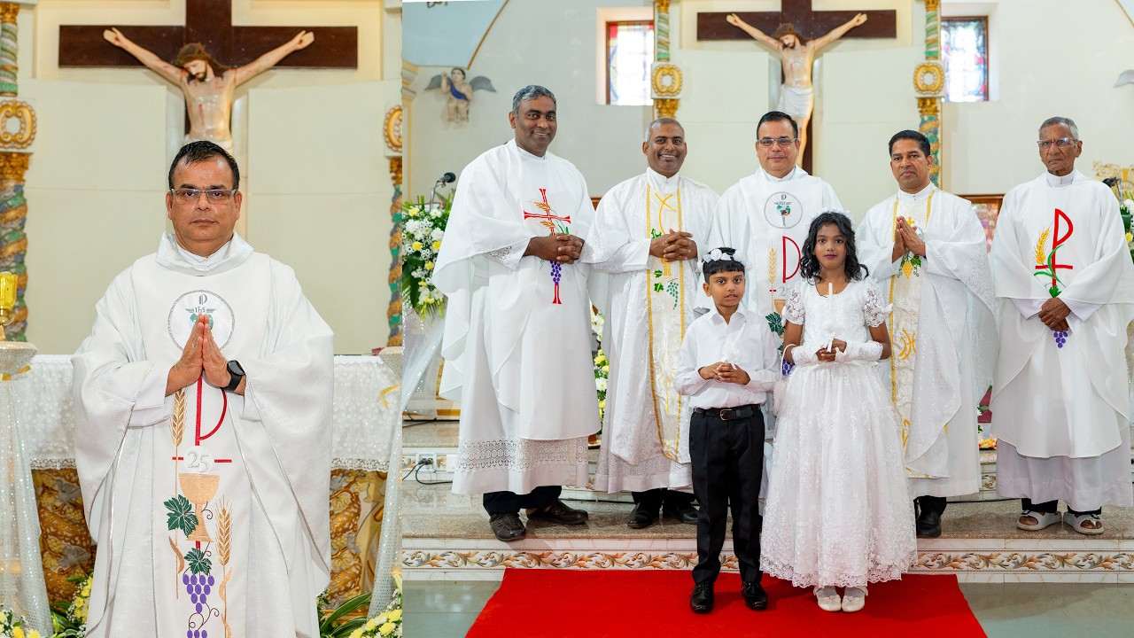 Silver Jubliee Celebration | Rev. Fr. Alexandre Cruz Fernandes | First Holy Communion | Cunchelim |
