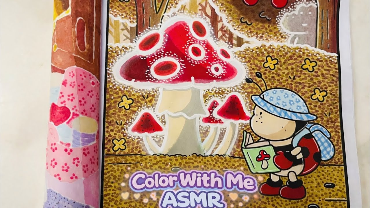 Color With Me ASMR (5 Minutes) ☁️ Comfy Days | Cozy Coloring Page 11 | Short Version