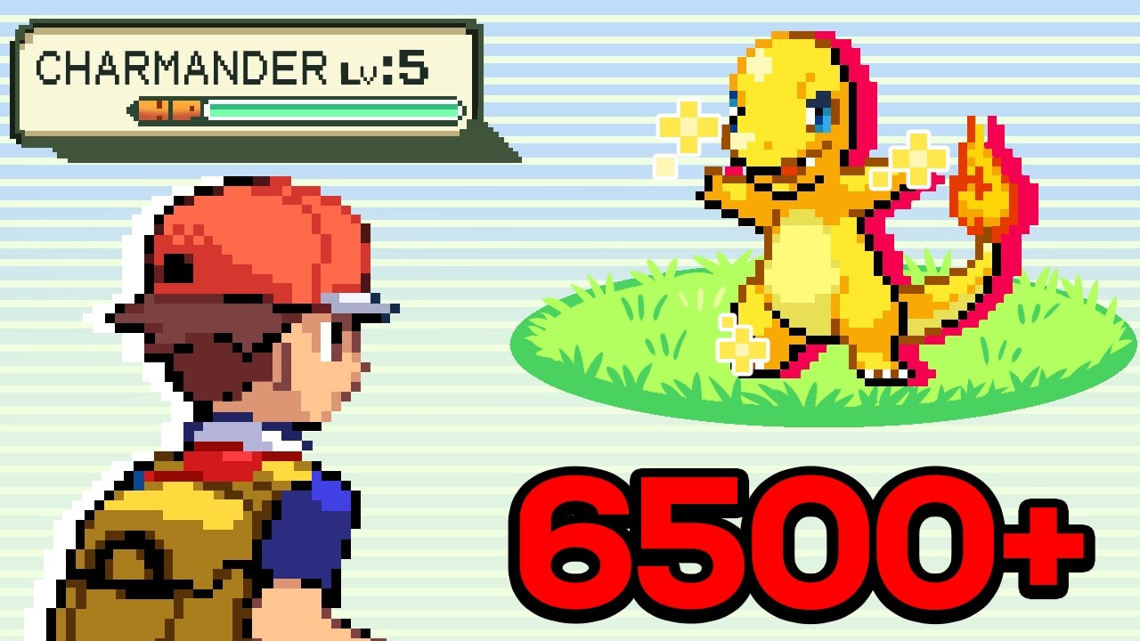 ✨ Shiny Hunting CHARMANDER in Pokemon Fire Red! (6,500 RESETS)