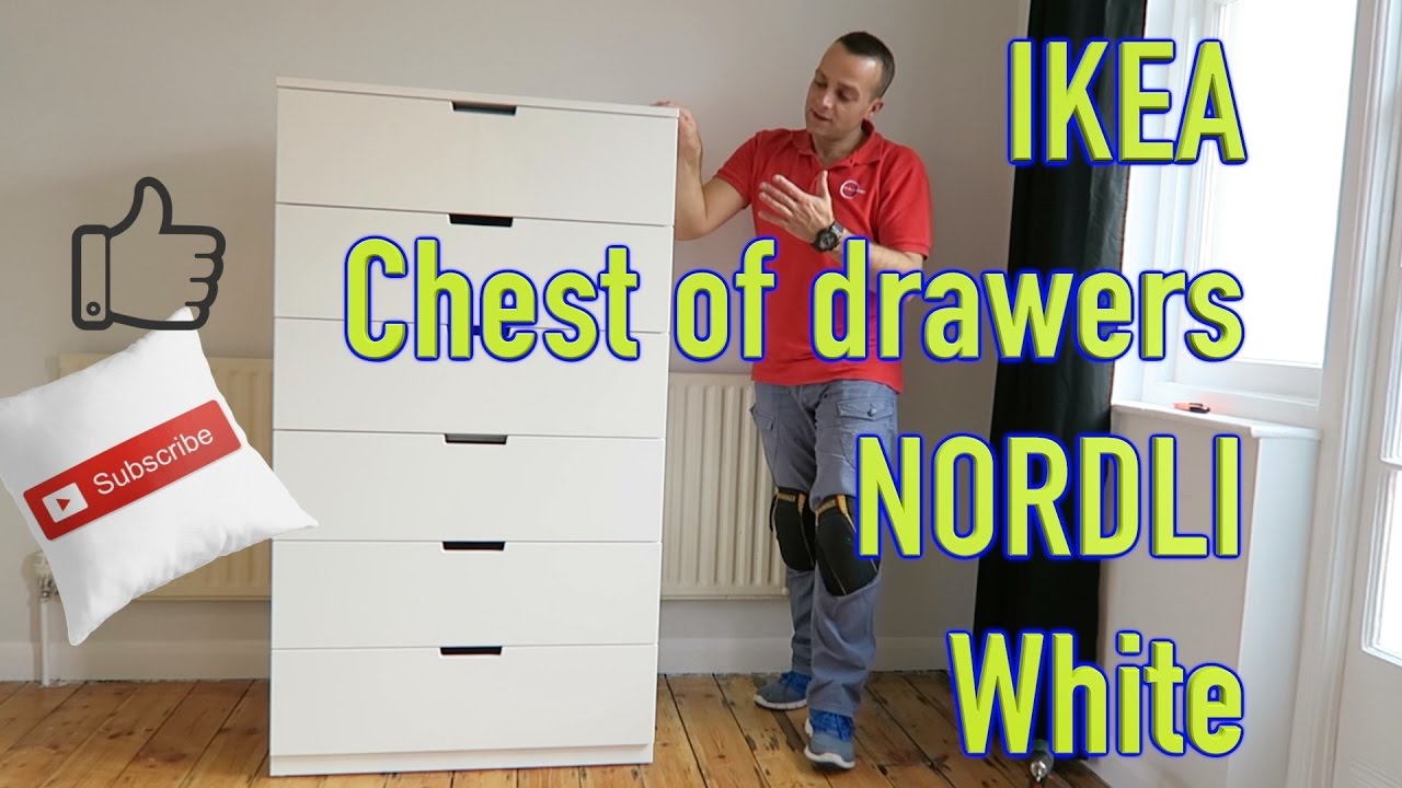 IKEA Chest of drawers NORDLI White Assembly