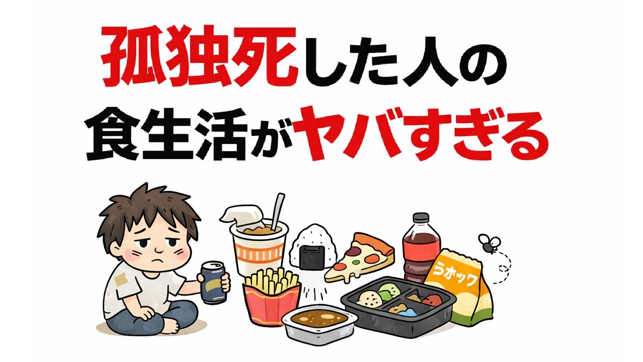 【40代】孤独死を招く「ヤバい食生活」【ゆっくり解説】【50代】