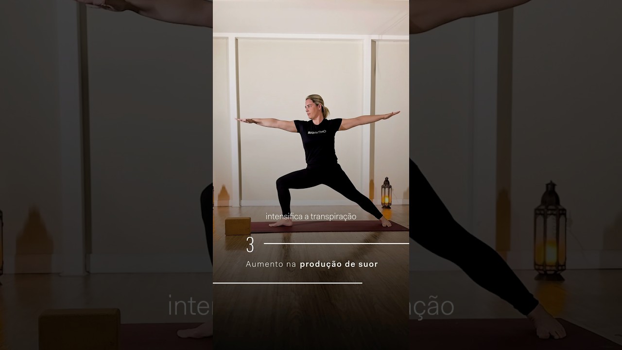 5 benef&iacute;cios do #HotYoga em menos de um minuto. #BioRitmo