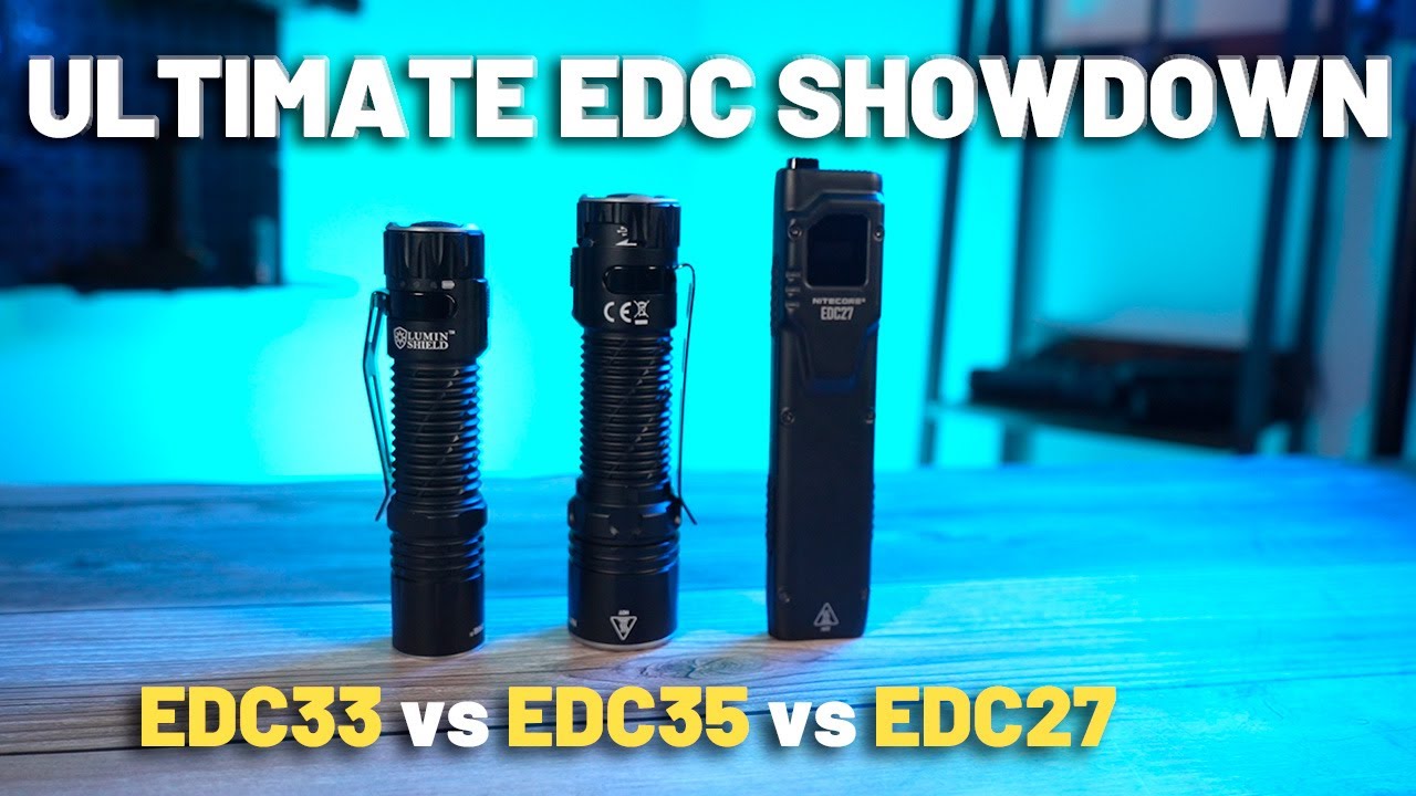 EDC27 vs EDC33 vs EDC35 - Ultimate Nitecore EDC Flashlight Showdown
