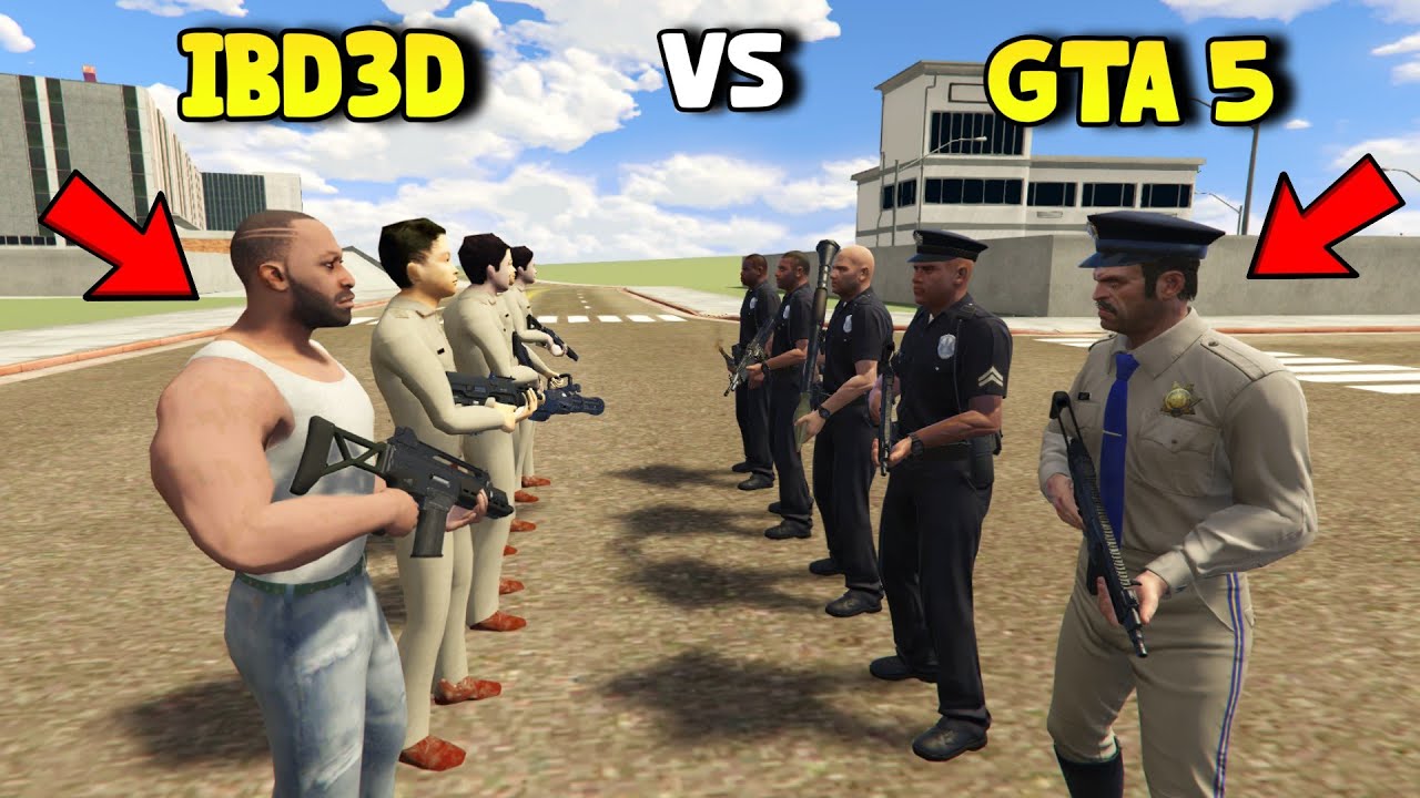 IBD3D Police vs GTA 5 Police The Biggest Battle In Indian Bike Driving 3D