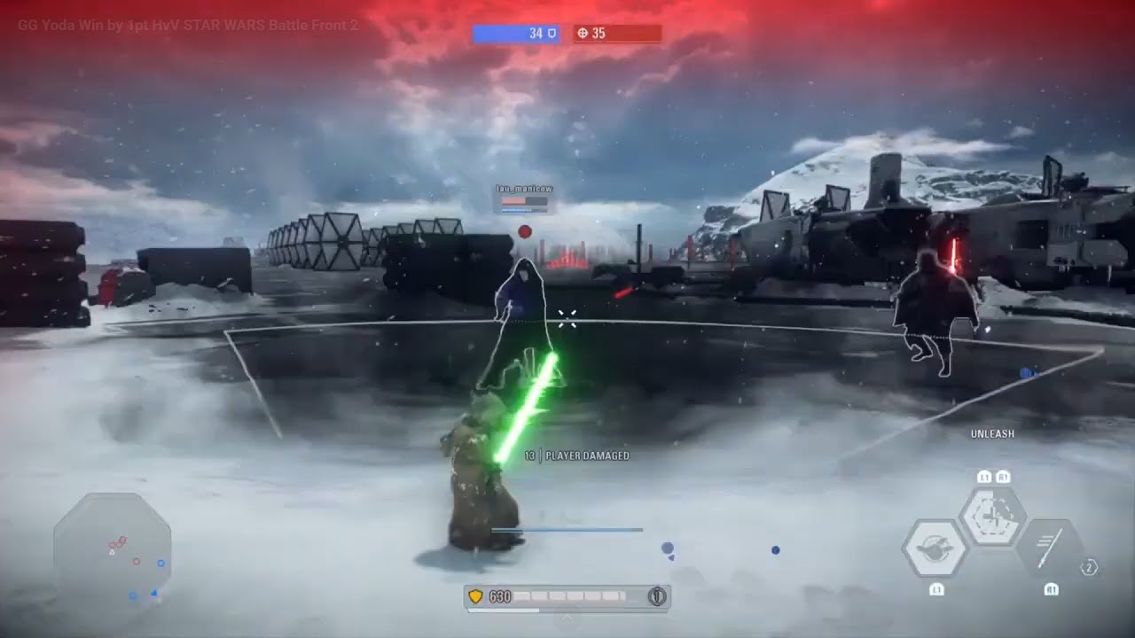 GG Yoda Win by 1pt HvV STAR WARS Battle Front 2