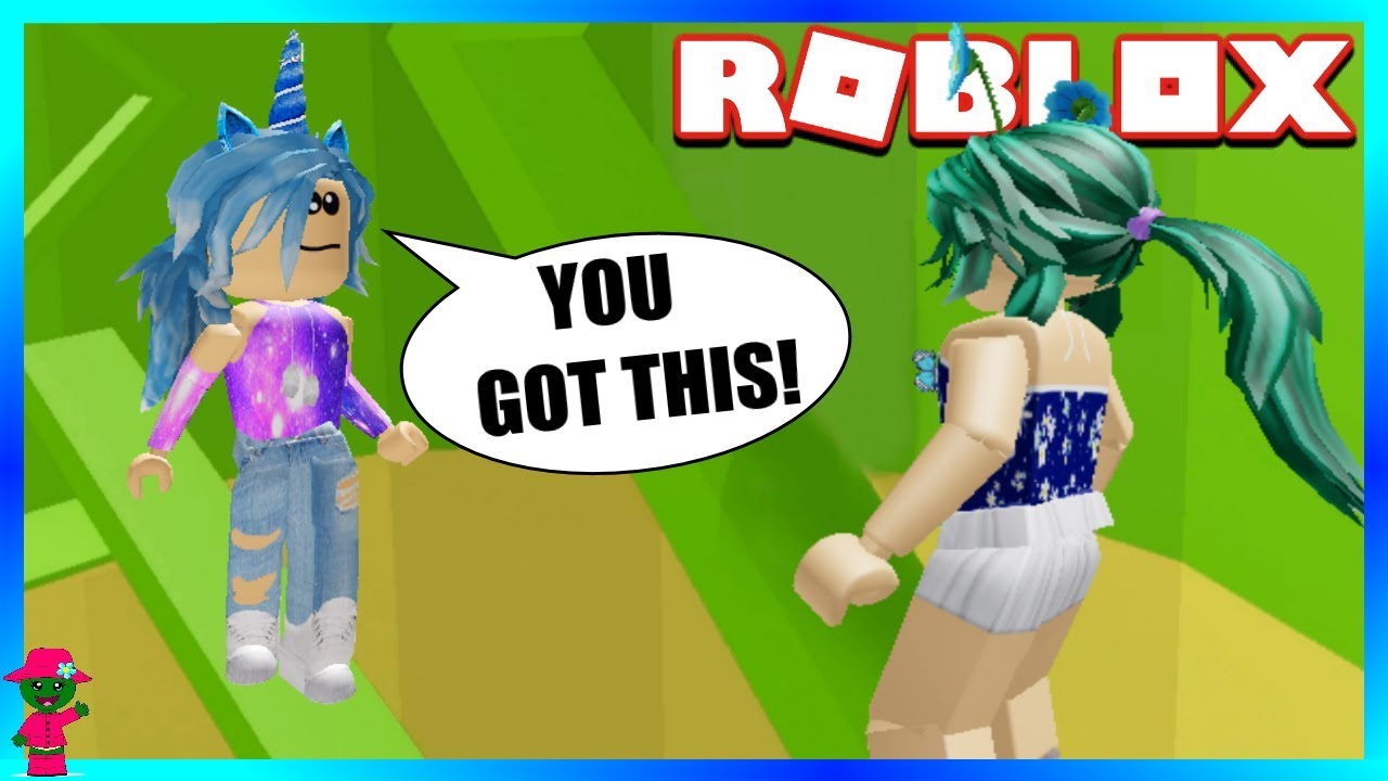 SHE CHEERS ME ON!! (Roblox Tower of Hell)