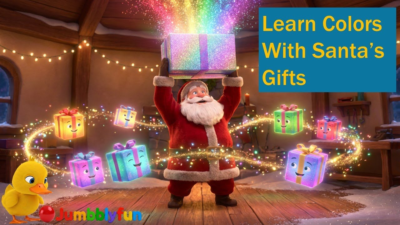 🎁🎁Santa’s Magic Gifts! Learn Colors for Kids | Christmas Learning Video