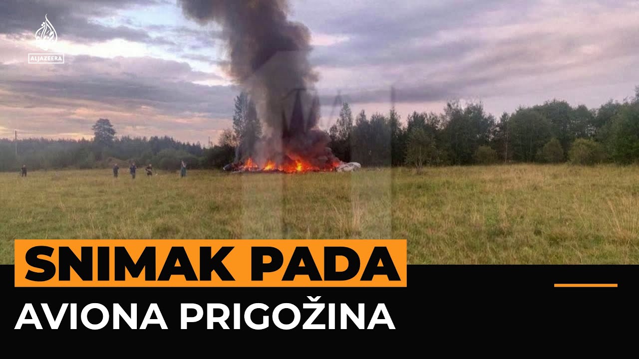 Snimak pada aviona u kojem su se navodno nalazili Jevgenij Prigožin i Dmitrij Utkin